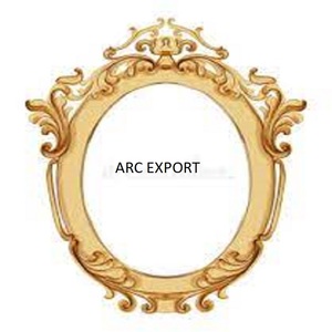 Nuevo espejo de Metal de diseño Vintage de Metal grabado dorado para espejo de pared de decoración de boda y hogar de Venta caliente a precios asequibles - Product Image 3