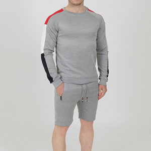 Logo personnalisé Ensemble de shorts de survêtement d'été au design tendance personnalisé Ensemble chemise à manches et short à col rond pour hommes - Product Image 4