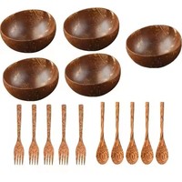 Natuurlijke ecovriendelijke kokosnootschaal handwerk op maat gemaakt cadeau duurzame bohemian stijl voor feesten oliebehandeld gepolijst DHT
