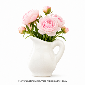 Mini vase en céramique mignon, aimant de réfrigérateur, pot de fleurs 3D, décoration étanche pour Pâques, remise de diplôme, cuisine, bureau, maison - Product Image 1