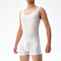 Sexy rayonne Fitness lutte Singlet hommes gilet body combinaison pour vêtements actifs et sport intimes sous-vêtements vêtements de nuit