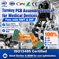 Fabricant de PCBA de qualité médicale conforme à la norme ISO13485, assemblage de circuits imprimés à montage en surface (SMT/DIP) personnalisé, conforme à la norme RoHS, pour exosquelette