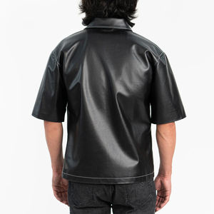 Camisas de Cuero para Hombre de Alta Calidad, Recién Llegadas, Personalizadas, de Manga Corta, Ligeras, en Varios Colores - Product Image 2