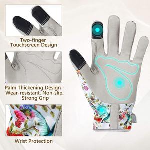 Guantes DE SEGURIDAD DE CUERO largos personalizados de alta calidad para jardinería al aire libre transpirable impermeable a prueba de espinas compatibilidad con pantalla táctil - Product Image 2
