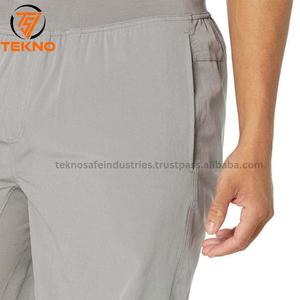 Short en coton réfléchissant avec logo de sérigraphie personnalisée pour hommes décoration lavée tissu polaire style cargo pour la course à pied basket-ball - Product Image 4