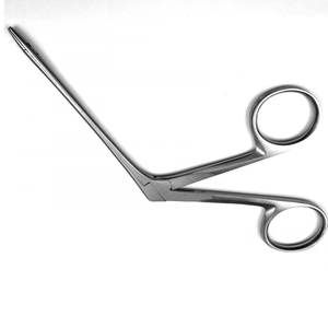 Pince crocodile micro oreille de qualité supérieure 5.5 pouces anneaux bleus dentelés pince crocodile pharyngé nasal ENT - Product Image 4