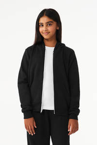 Nouveau style de sweat-shirt à capuche oversize à épaules tombantes avec fermeture éclair, en tissu polaire chaud d'hiver, non doublé, anti-rétrécissement, coupe-vent - Product Image 3