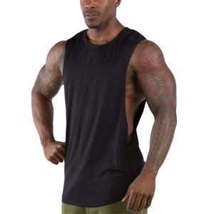 Gym <b>Stringer</b> Tank Top Men Cotton Clothing Bodybuilding Sleeveless Shirt Fitness <b>Vest</b> Muscle Singlets Workout Tank - Product Image 2