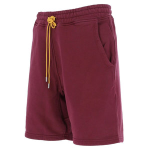 Pantalones cortos de hombre de lavado ácido de lana de algodón 100% más vendidos, pantalones cortos de patrón sólido de cintura elástica transpirable de secado rápido para hombres - Product Image 3