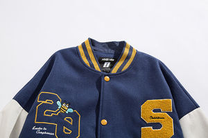 Chaqueta Versity de cuerpo y mangas de lana personalizada de alta calidad para hombre, chaqueta Versity de béisbol Letterman a precio al por mayor, chaquetas Versity - Product Image 6