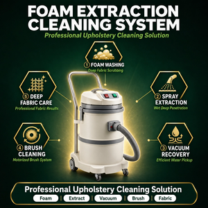 Machine de <span class=keywords><strong>nettoyage</strong></span> à vapeur industrielle professionnelle mobile automatique pour tapis, canapés et tissus d'ameublement avec extraction par pulvérisation et aspiration - Product Image 2