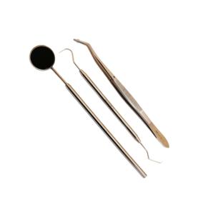 Kit de sonde, miroir et pince dentaire de haute qualité professionnel, conçu pour des diagnostics précis et des inspections cliniques précises - Product Image 3