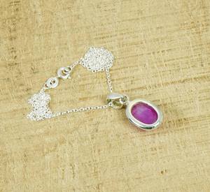 Colgante de Piedra Lunar Rosa Arcoíris Hecho a Mano, Joyería Ovalada de Plata de Ley para Mujer - Product Image 2