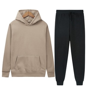 High Quality Hooded Casual Tracksuit Pullover Jogging Suits Unisex Logo Print Men's S-<b>3Xl</b> Sweatpants and <b>Hoodie</b> Set - Product Image 1