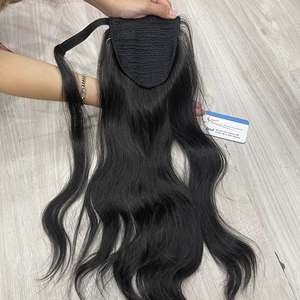 ผมหางม้าเกรดพรีเมียม ลอนธรรมชาติ สุขภาพดี เรียบลื่น ไม่หลุดร่วง พร้อมส่ง 100% คุณภาพสูง ต่อผมแท้ - Product Image 4