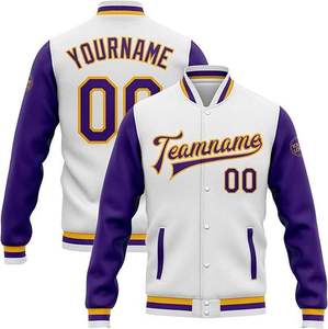 Chaquetas de Béisbol de Invierno Unisex al por Mayor, con Logotipo Personalizado, Cuello Alto, Diseño Reversible, Transpirables, de Lona, para Hombre - Product Image 1
