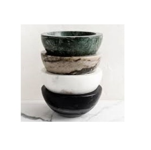 Tazón de servicio de mármol con diseño multifuncional para varios platos, Juego de 4 con diseño y material estándar a ritmos extremos - Product Image 1