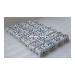 Cajas con incrustaciones de mármol azul nácar de último diseño con producto de marca superior para fines de joyería y artículos de regalo - Product Image 1