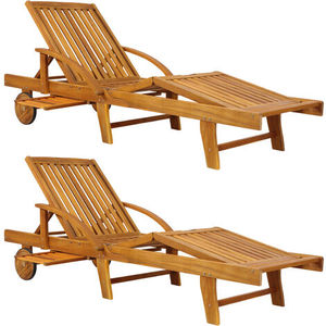 <b>Wooden</b> Sun Lounger Tania Solid teak wood <b>Foldable</b> Deck <b>Chair</b> sunbed Outdoor Patio furniture <b>Wooden</b> Material - Product Image 2