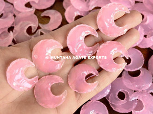 Mejor Venta de alta calidad al por mayor Flinted Rose Quartz Heart Murtaza Ágata Piedra preciosa hecha a mano Piedra semipreciosa Artesanía - Product Image 5