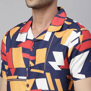 Stand Collar Cool Fabric Attractive Look Men Beach Shorts <b>Set</b> High Selling Eco Friendly Men Printed T-Shirt & Shorts <b>Set</b> - Product Image 6