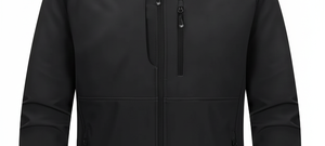 Veste de moto à capuche coupe-vent imperméable décontractée à manches longues et col montant en softshell, service OEM pour hommes - Product Image 5