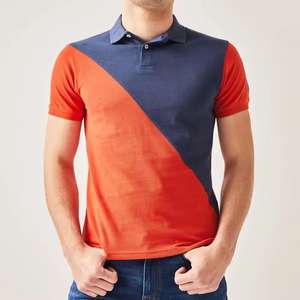 Polo de golf de secado rápido deportivo liso con solapa de manga corta para hombre con logotipo personalizado al por mayor a precio bajo - Product Image 1