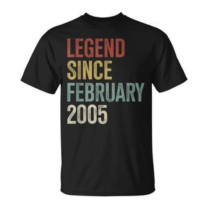 T-shirt promozionale premium per il 21° compleanno, per chi ha 21 anni dal febbraio del 2005 - Product Image 1