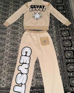 Pakistán hizo XL tamaño de manga larga chándal 100% algodón chándal logotipo personalizado cintura elástica bajo MOQ serigrafía para adultos - Product Image 1