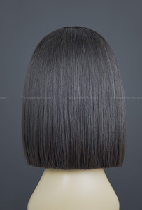Peluca de Cabello Humano Remy Vietnamita de Corte Recto, Estilo Liso Sedoso, con Cierre 2*6, Color Natural y Ombre - Product Image 5