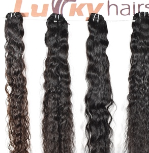 Extensions de cheveux humains 100% naturelles, couleur noire, cheveux indiens Remy, cheveux vierges bruts, cuticules alignées, mèches de cheveux - Product Image 5