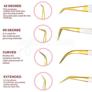 Juego completo de pinzas con logotipo grabado perfecto para dar forma a las cejas y el cuidado personal - Product Image 5