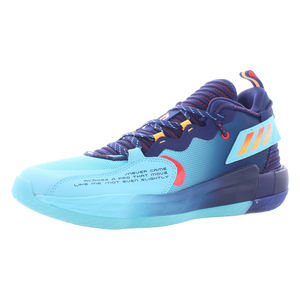Chaussures unisexes Adidas Dame 7 Extply Couleur : Bleu foncé/Aqua pulsé/Rouge solaire 100% authentiques - Product Image 1