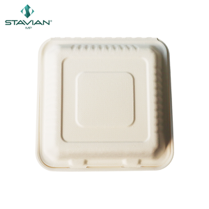 หอยฝาพับขนาด9x9นิ้วทำจากเส้นใย100% เป็นมิตรต่อสิ่งแวดล้อมย่อยสลายได้ทางชีวภาพจากพืช - Product Image 1