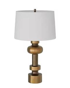 Lámpara de mesa de metal de lujo para decoración contemporánea del hogar elegante luz de noche con iluminación cálida - Product Image 4