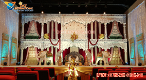 Thème de Temple traditionnel, scène, thème de mariage, France tamilien, décoration de scène, grand thème de Temple, décoration de scène de mariage - Product Image 4