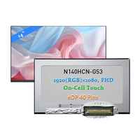 Écran tactile 14,0 pouces fin 40 broches 1920x1080 TFT N140HCN-G53 100% sRGB pour écran LCD d'ordinateur portable compatible