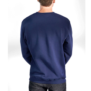 100% coton hommes pull à col rond surdimensionné basiques coton mélangé essentiel pulls 350gsm pour l'automne personnalisé OEM - Product Image 2