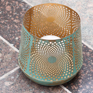 Diseño de lujo Hierro Metal Té Luz Fabricante votivo Última llegada Hecho a mano Metal Té Luz Votivo Metal Portavelas - Product Image 5