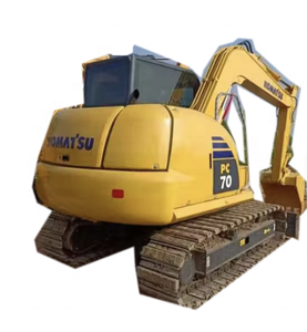 Mini-excavatrice d'occasion de 7 tonnes, excavatrice Komatsu d'occasion, excavatrice sur chenilles PC70, machine Komatsu PC70 avec EPA - Product Image 1