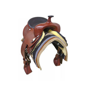 Sillín de caballo occidental de cuero genuino recién llegado para cuerdas y entrenamiento, precio al por mayor, sillín de caballo inglés para venta en línea - Product Image 5