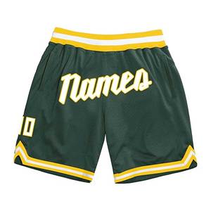 Pantalones cortos de baloncesto para hombre personalizados 100% poliéster cintura elástica patrón sólido servicio OEM disponible para uso en equipo - Product Image 2