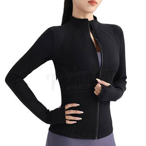 Fabricación de chaquetas de entrenamiento de nuevo estilo para mujer con cremallera completa Slim Fit ligero Atlético Running Sports Track Jacket con bolsillos - Product Image 5