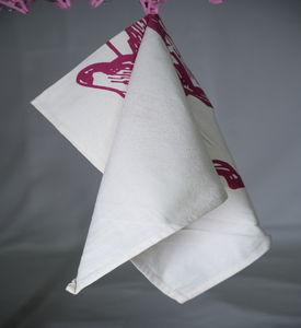 Wholesale Eco-Friendly <b>Grey</b> Floral Design Kitchen <b>Towel</b> 100% Organic Cotton Quick Dry Custom Logo Recycled <b>Tea</b> <b>Towel</b> - Product Image 6