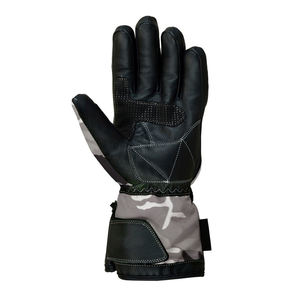 Guantes de moto de dedo completo de carreras de cuero para hombre con logotipo personalizado, correa de muñeca ajustable, cómodos, transpirables, de secado rápido para - Product Image 3