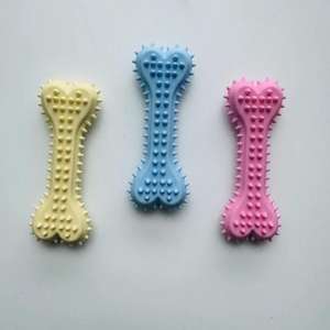 Jouets à mâcher interactifs pour chiens en caoutchouc TPR écologique, modernes, durables, qui couinent, pour le nettoyage des dents - Product Image 4