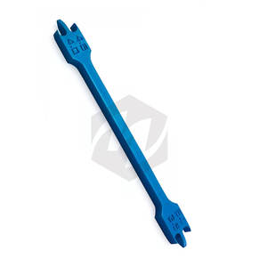 Soporte de ortodoncia de alta calidad, medidor de altura, acero inoxidable con revestimiento azul, instrumentos médicos de ortodoncia precisos dentales - Product Image 1