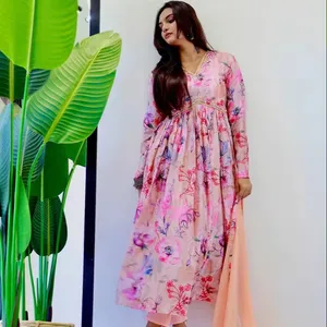 FULPARI woman kurti pant new fashion PRESERNTING NEW HIT DESIGN special party wear Aliya cut Dresses Dupatta pant