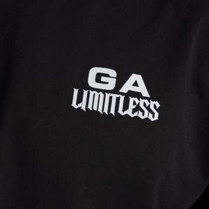 เสื้อยืดโอเวอร์ไซส์ GA Limitless สำหรับผู้หญิง สีดำ ผ้าเจอร์ซีย์คอตตอน ระบายอากาศได้ดี คุณภาพสูง มีไซส์ XS S XL XXS สไตล์ลำลอง - Product Image 5