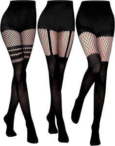 Sexy women <b>fishnet</b> pantyhose hollow mesh lace <b>tights</b> comfortable stretch perfect for nightlife events or photo shoots - Product Image 1